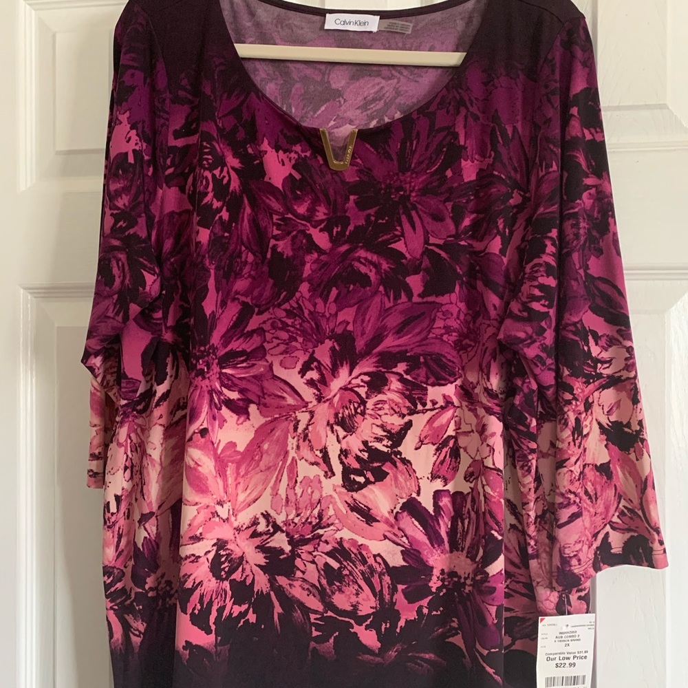 Calvin Klein Women’s Blouse 2X
